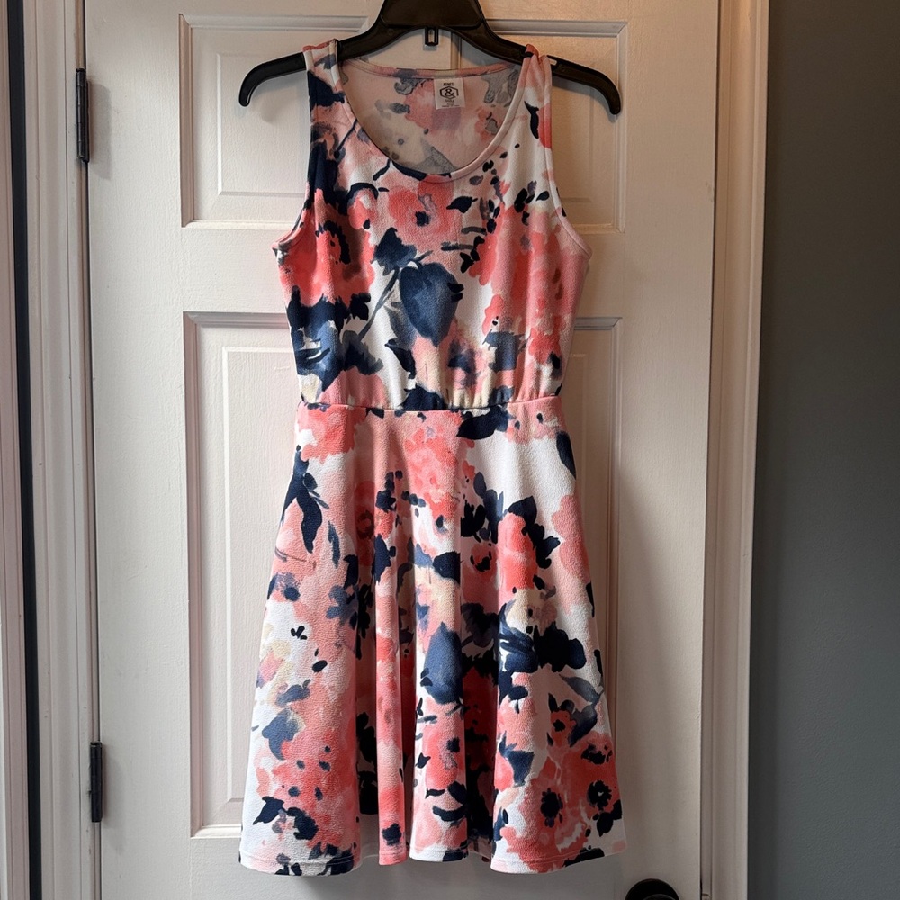Agnes & Dora Pink and Blue Patterned Dress
